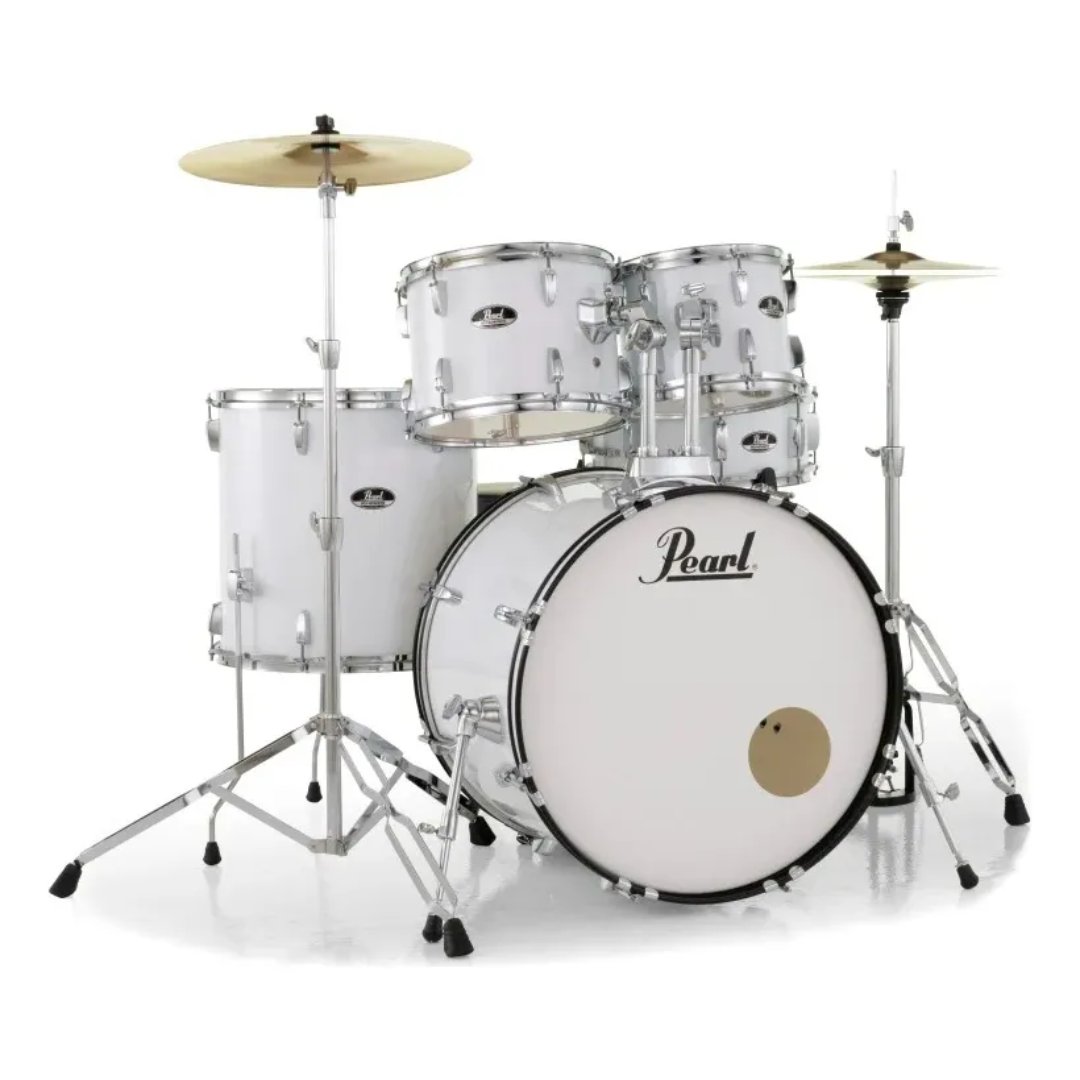 Foto do produto  Bateria Pearl Roadshow Bumbo 22 C/ Ferragens | Banco | Pedal Cor Pure White